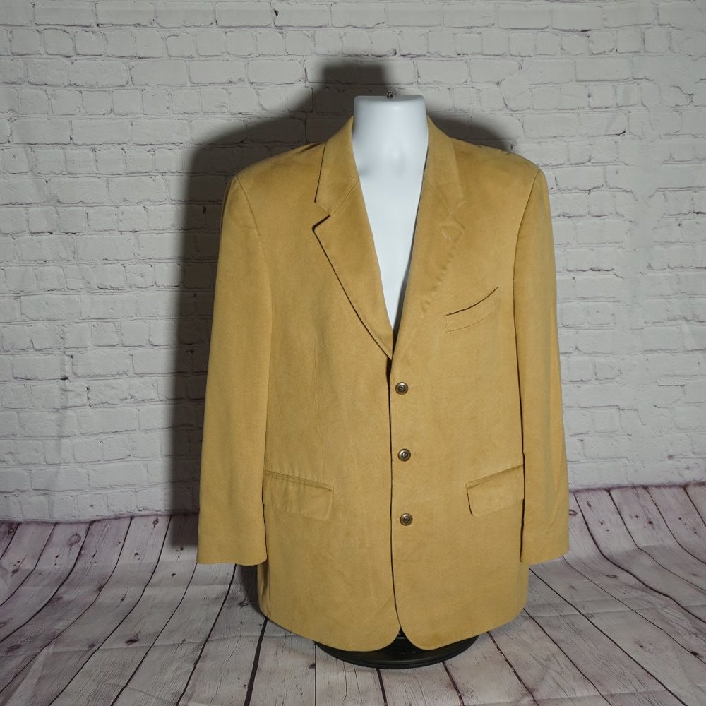 Kasper Microsuede Mens Dress Coat